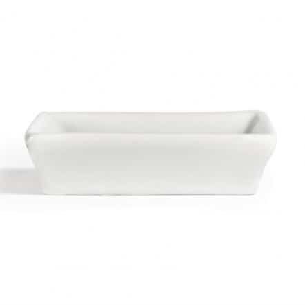 Mini plats carrés blancs Olympia 80mm