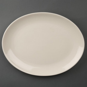 Assiettes creuses ovales Olympia Ivory 328 x 264mm