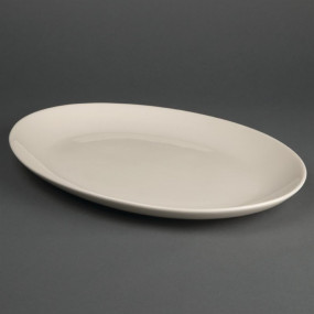 Assiettes creuses ovales Olympia Ivory 328 x 264mm