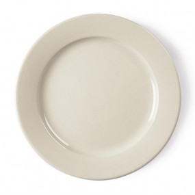 Assiettes à bord large Olympia Ivory 250mm
