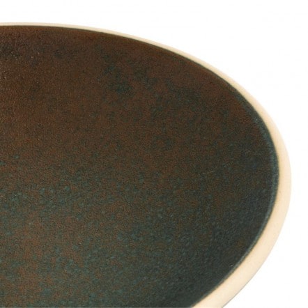 Assiettes creuses vert bronze Olympia Canvas 20 cm