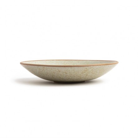 Assiettes creuses beige moucheté Olympia Canvas 20 cm