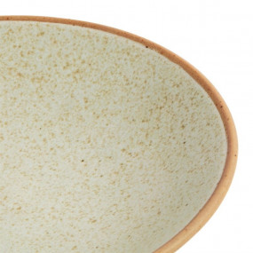 Assiettes creuses beige moucheté Olympia Canvas 20 cm