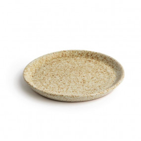 Assiettes plates beige...