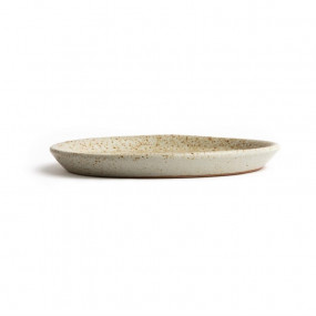 Assiettes plates beige moucheté Olympia Canvas 18 cm