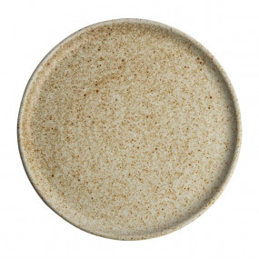Assiettes plates beige moucheté Olympia Canvas 26,5 cm