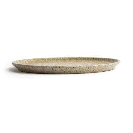 Assiettes plates beige moucheté Olympia Canvas 26,5 cm