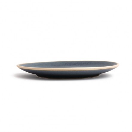 Assiettes coupes granit bleu Olympia Canvas 27 cm