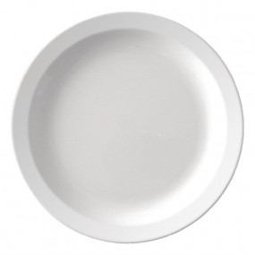 Assiettes à bord étroit en mélamine 229mm Kristallon