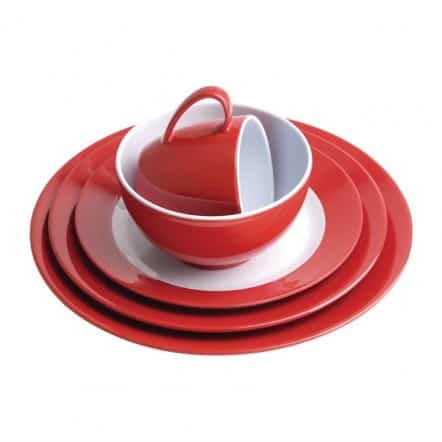 Assiette en mélamine aile rouge Kristallon Gala 230mm