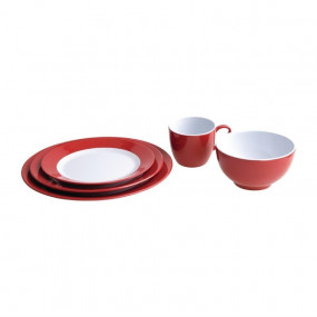 Assiette en mélamine aile rouge Kristallon Gala 230mm