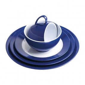 Assiette en mélamine aile bleue Kristallon Gala 195mm
