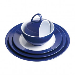 Assiette en mélamine aile bleue Kristallon Gala 260mm