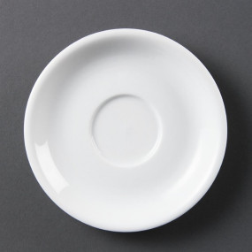 Soucoupes pour tasses à cappuccino blanches Olympia