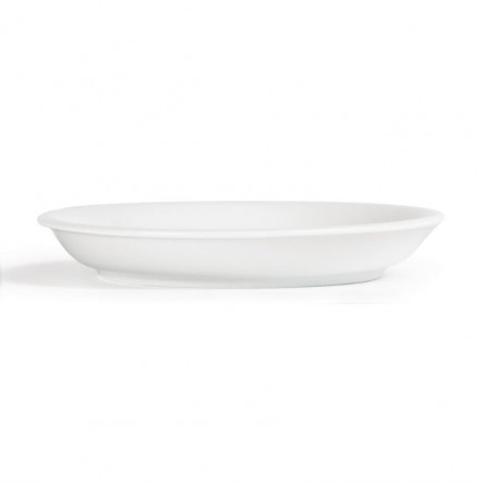 Soucoupes pour tasses à cappuccino blanches 180mm Olympia