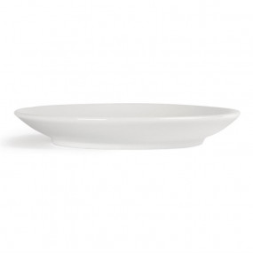 Soucoupe pour tasse carrée arrondie blanche Olympia