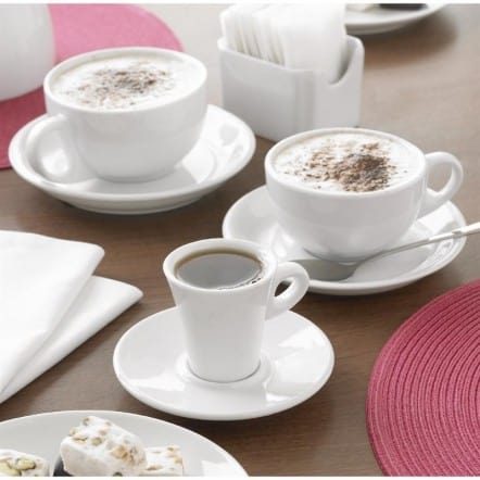 Tasses à espresso coniques blanches 60ml Olympia