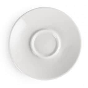 Soucoupes pour tasses à espresso blanches 120mm Olympia