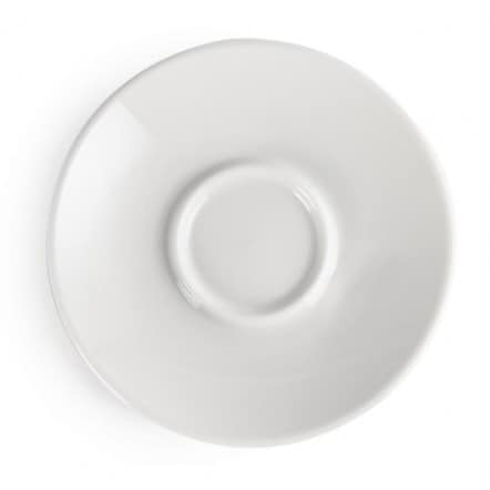 Soucoupes pour tasses à espresso blanches 120mm Olympia