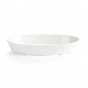 Plats à sole ovales blancs Olympia 195 x 110mm
