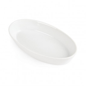 Plats à sole ovales blancs Olympia 195 x 110mm