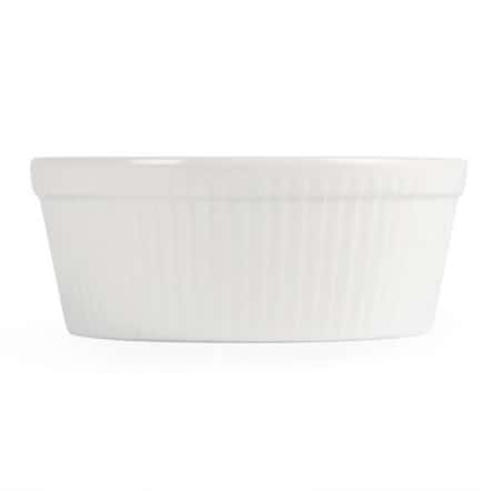 Plats à gratin ronds blancs Olympia 134mm