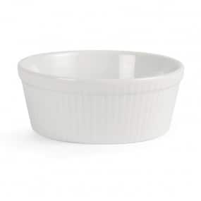 Plats à gratin ronds blancs Olympia 134mm