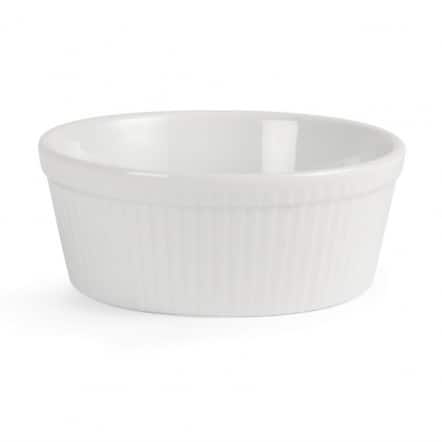 Plats à gratin ronds blancs Olympia 134mm