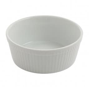 Plats à gratin ronds blancs Olympia 134mm