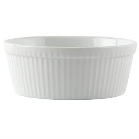 Plats à gratin ronds blancs Olympia 134mm