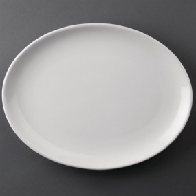 Assiettes creuses ovales Athena Hotelware 254 x 197mm