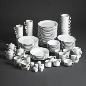 Assiettes à bord large Athena Hotelware 165mm