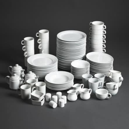 Assiettes à bord large Athena Hotelware 165mm