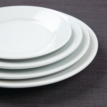 Assiettes à bord large Athena Hotelware 202mm