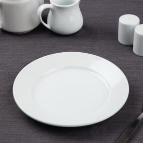 Assiettes à bord large Athena Hotelware 202mm