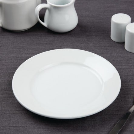 Assiettes à bord large Athena Hotelware 202mm