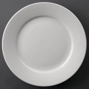 Assiettes à bord large Athena Hotelware 228mm