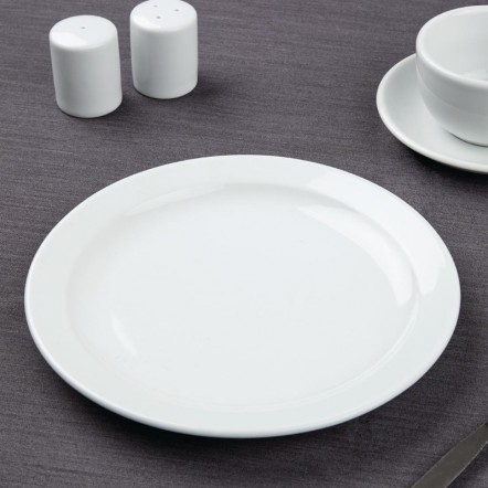 Assiettes à bord étroit Athena Hotelware 226mm