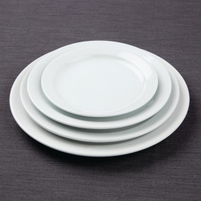 Assiettes à bord étroit Athena Hotelware 226mm