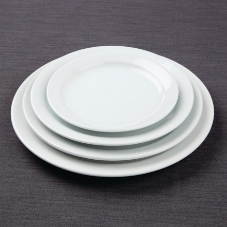 Assiettes à bord étroit Athena Hotelware 226mm