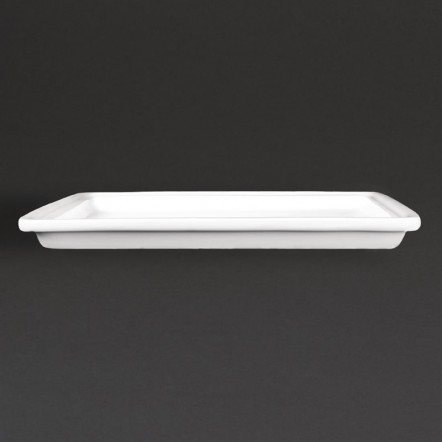 Plat blanc GN 1/2 Olympia Whiteware 30mm