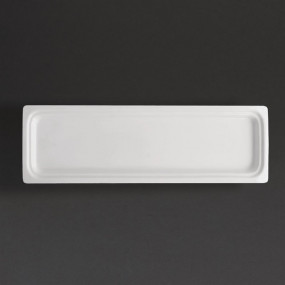 Plat blanc GN 2/4 Olympia Whiteware 30mm