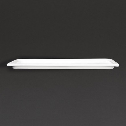 Plat blanc GN 2/4 Olympia Whiteware 30mm