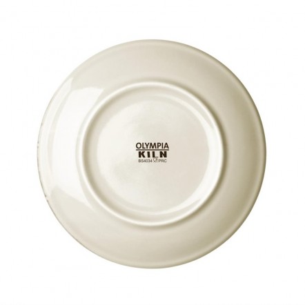 Assiettes plates rondes couleur sable Kiln Olympia 178mm lot de 6