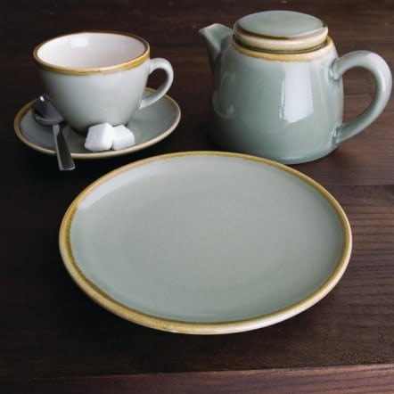 Assiettes plates rondes mousse Kiln Olympia 178mm lot de 6