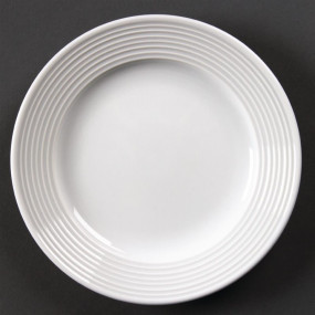 Assiettes à bord large Olympia Linear 150mm
