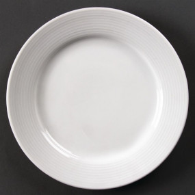 Assiettes à bord large Olympia Linear 200mm