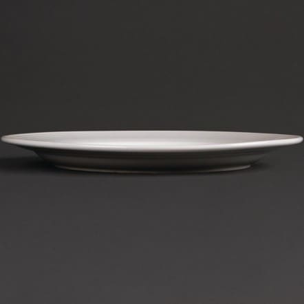 Assiettes à bord large Olympia Linear 250mm
