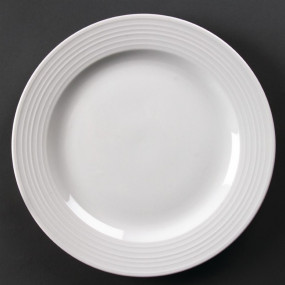 Assiettes à bord large Olympia Linear 310mm