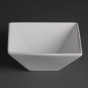 Bols carrés blancs 170mm Olympia
